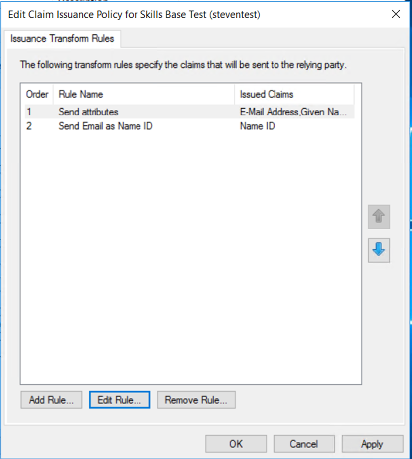 Active Directory Federation Services 2016 - Send Issuance Policy.png